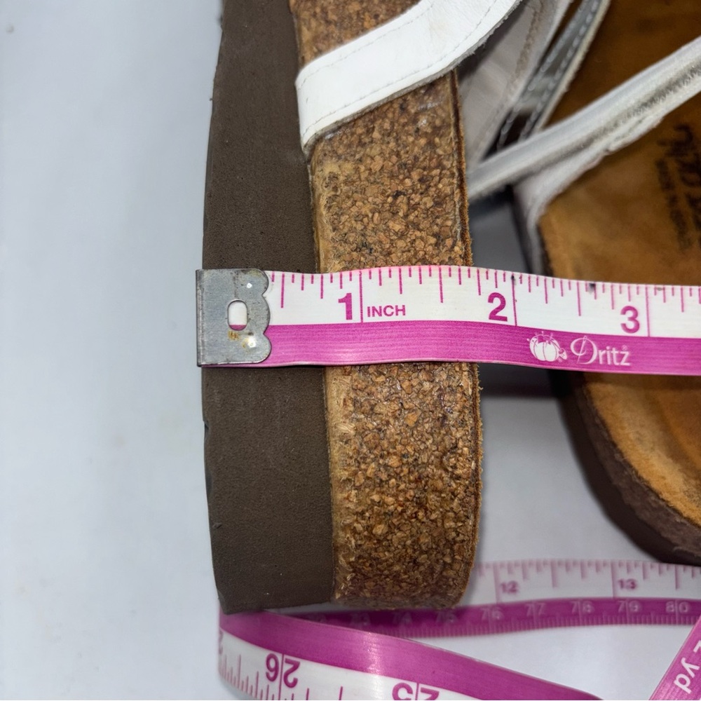 Naot Prescott Leather Multi-Strap Cork Slide Sandals - Picture 8 of 8